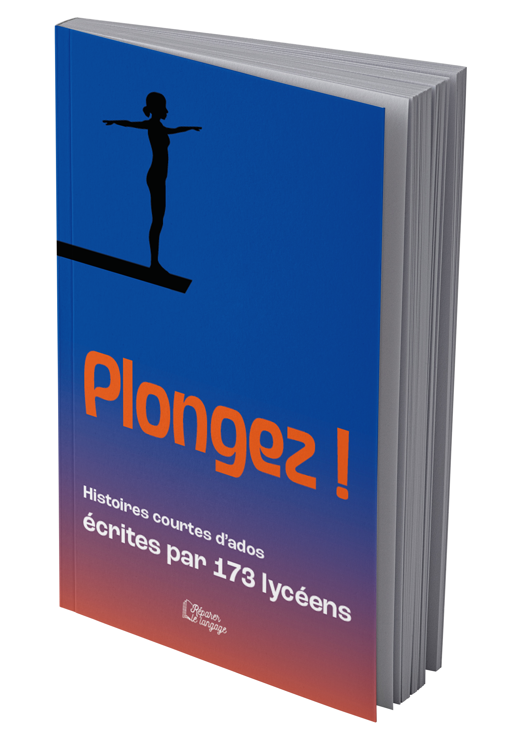 Histoires courtes d'ados-titre plongez-femme sur un plongeoir